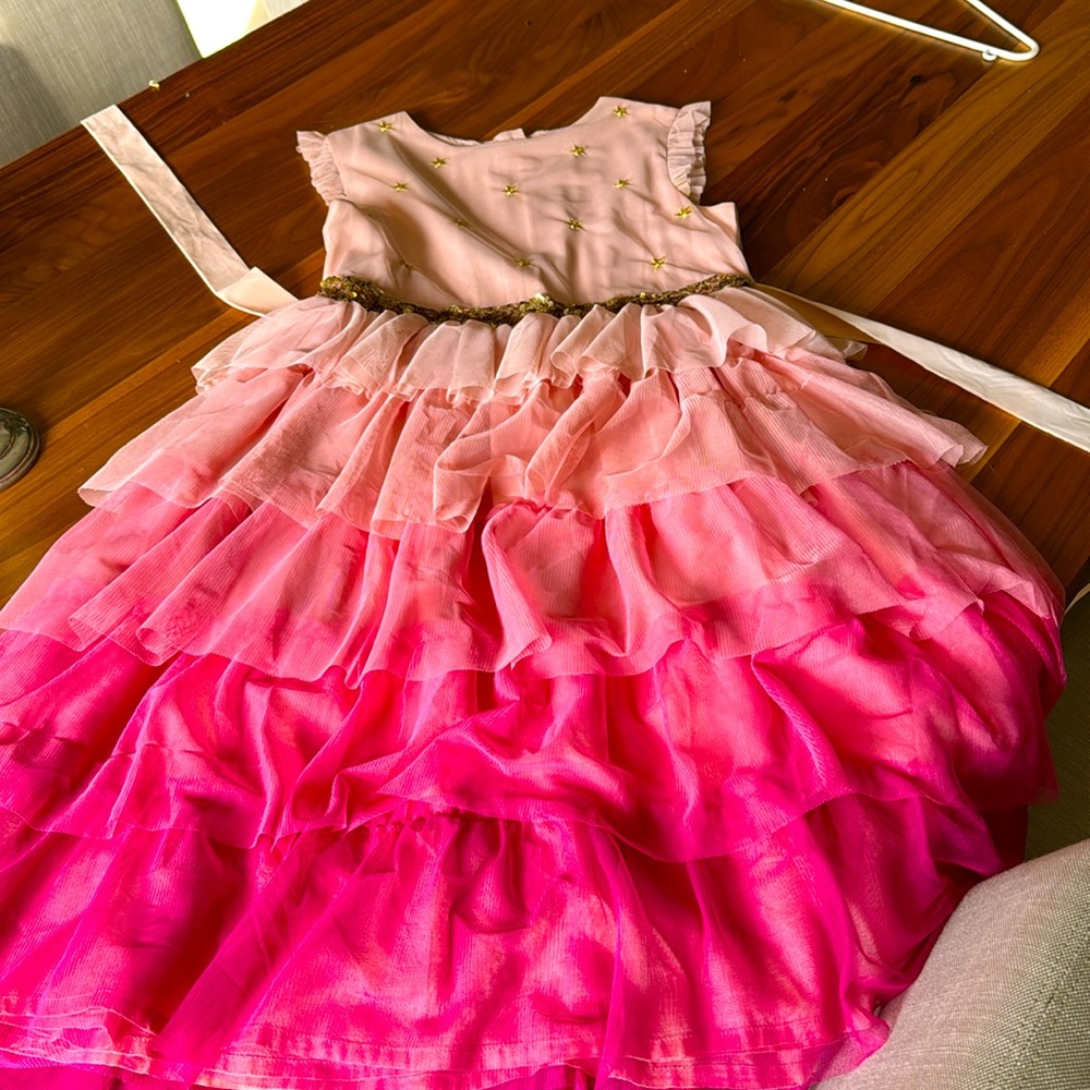 Mini Boden multi-layered Holiday Dress.